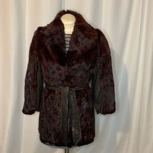 Vintage Brown Fur Jacket